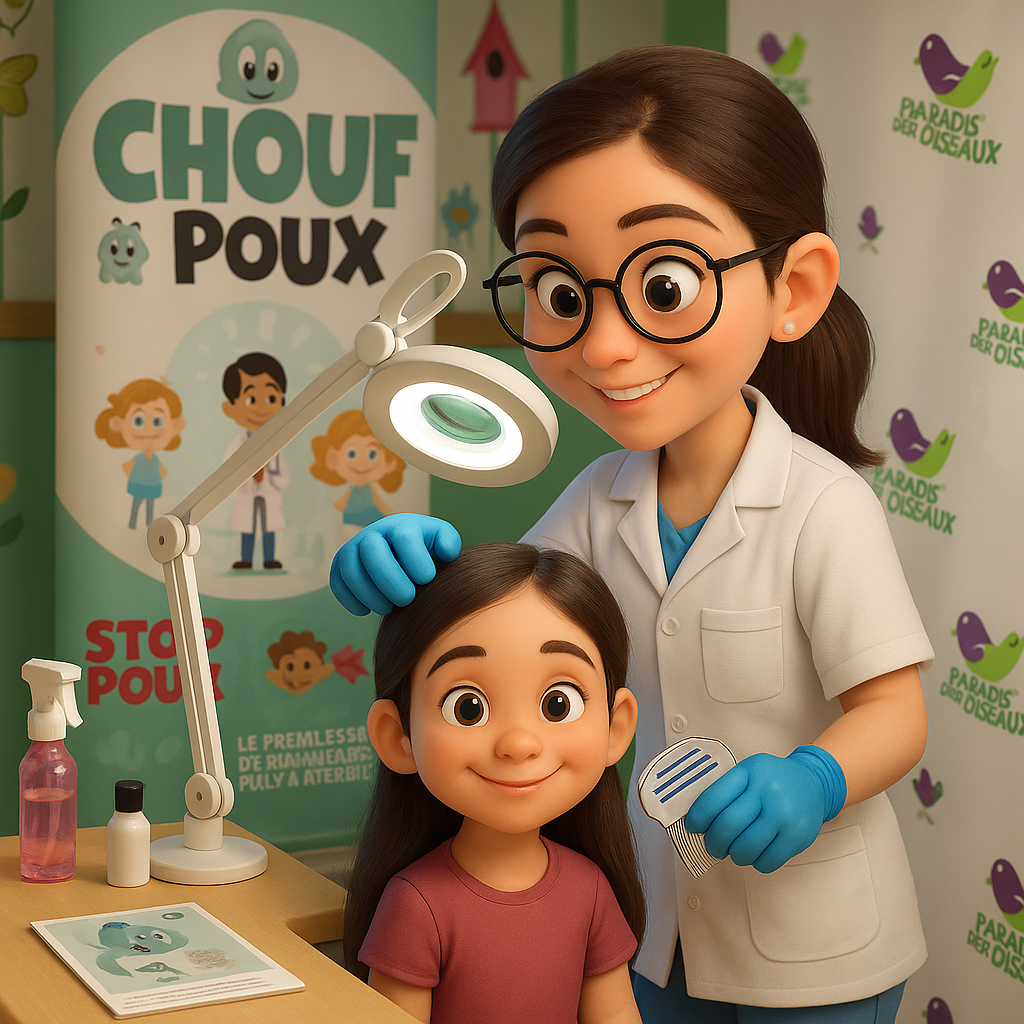 Consultation pour traiter les poux.